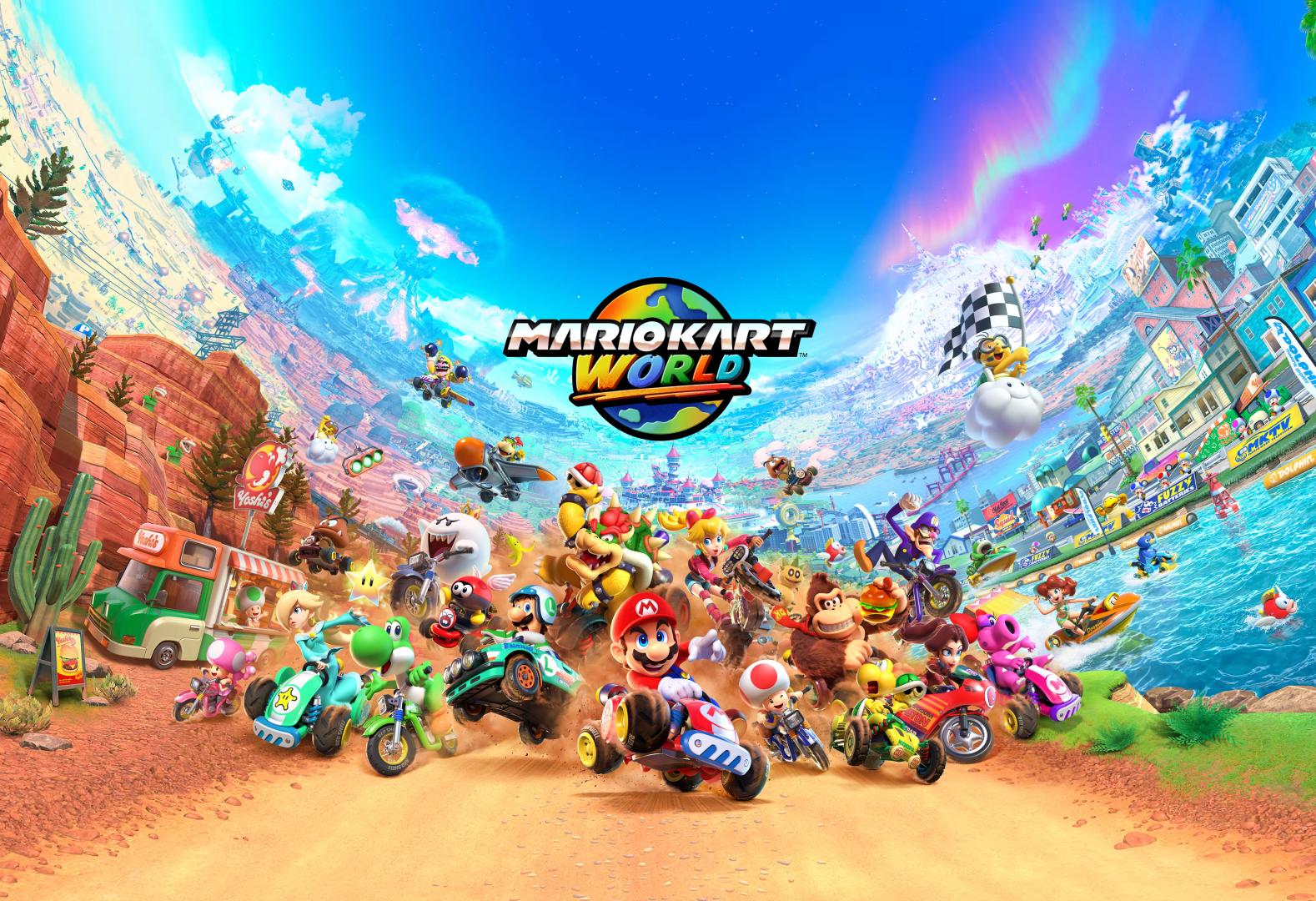 マリオカートワールドポスター マリオカート ワールド』のオリジナルポスター＆新要素がまる