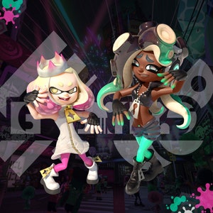 Splatoon 2 Pearl e Marina - Pôster 13x19