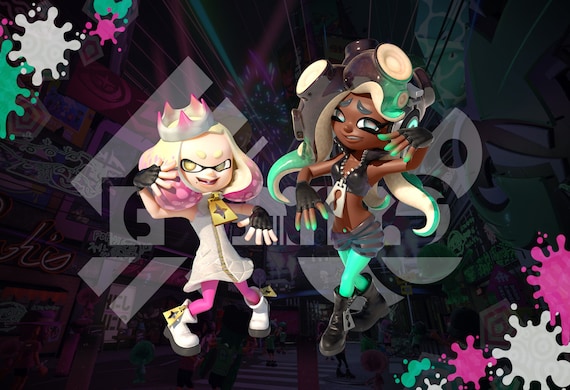 Splatoon 2 Pearl and Marina- Poster 13x19 - Etsy