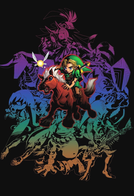 The Legend of Zelda: Majora's Mask Black - Poster 13x19 - Etsy