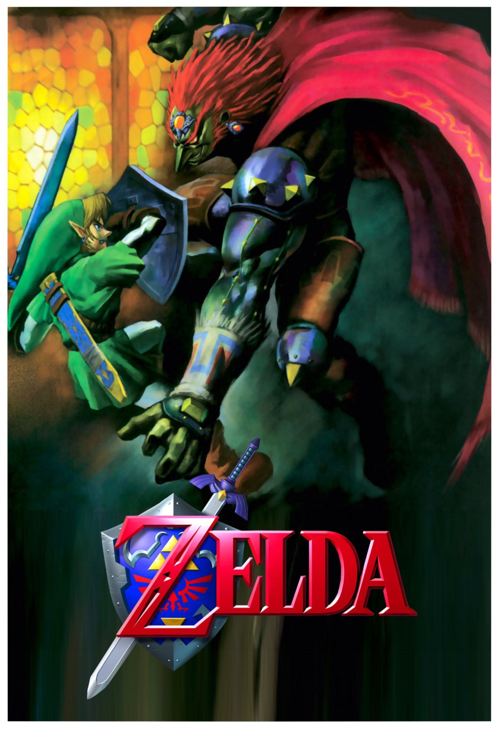 Ocarina of Time Ganondorf Battle Poster 13x19 Etsy