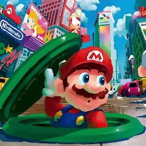 Super Mario Odyssey - New Donk City - Poster 13x19