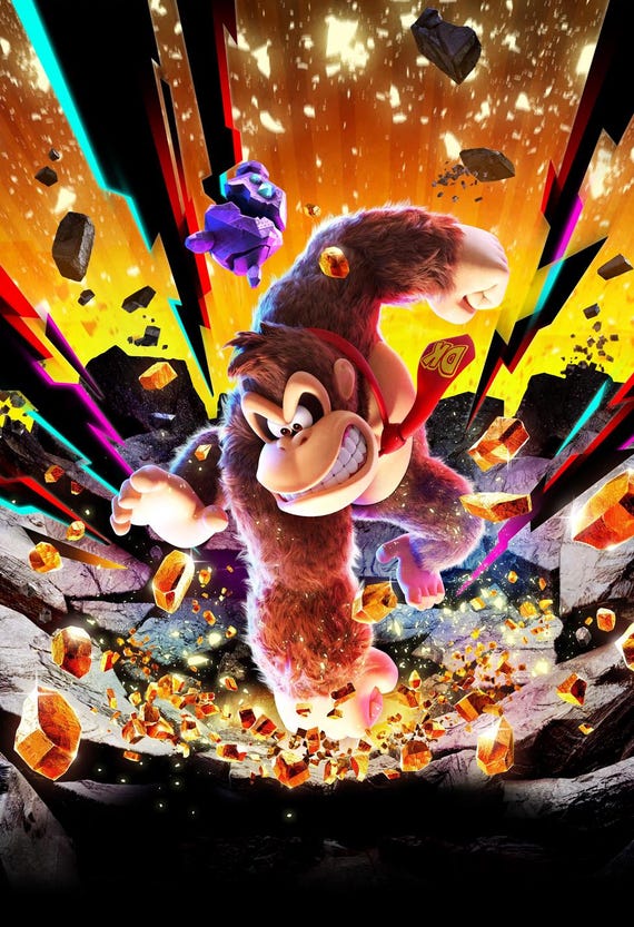 DONKEY KONG BANANZA ポスター Donkey Kong Bananza - Poster 13x19 - Etsy