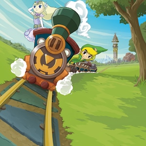 The Legend of Zelda: Spirit Tracks key art - Poster 13x19