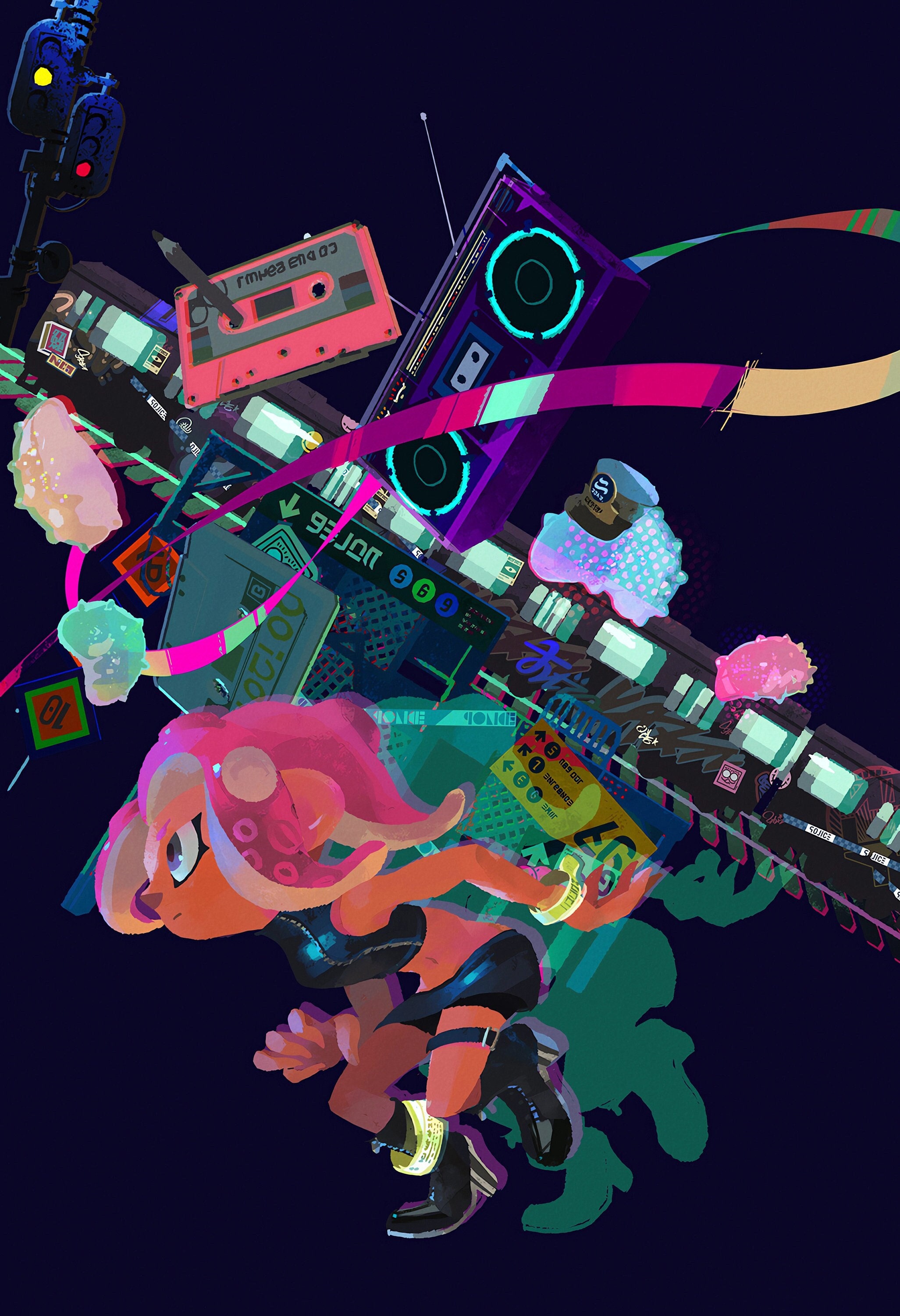 Splatoon Octo Expansion Artwork Poster 13x19