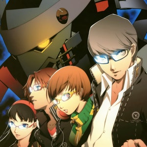 Équipe d'enquête de Persona 4 (édition lunettes) - Poster 13 x 19