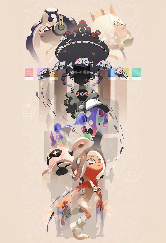 スプラトゥーン3 サイドオーダーアート - ポスター 13x19 - Etsy