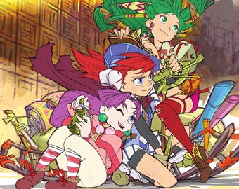 グランディア ジャスティン、フィーナ、スー - JRPG - ポスター 13x19