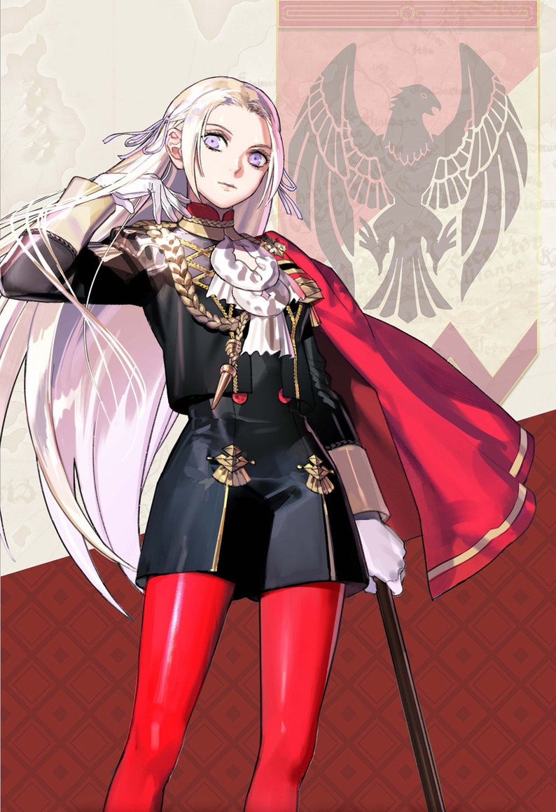 Fire Emblem Three Houses Edelgard Poster 13x19 Etsy