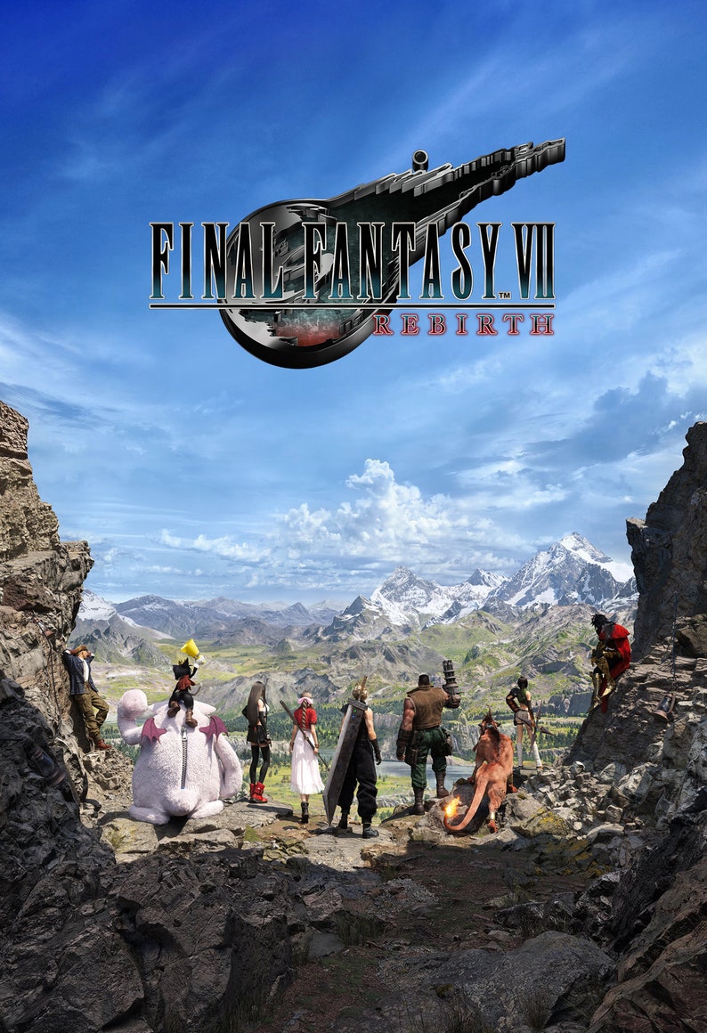 Final Fantasy VII Rebirth Poster 13x19 Vertical (With Logo)