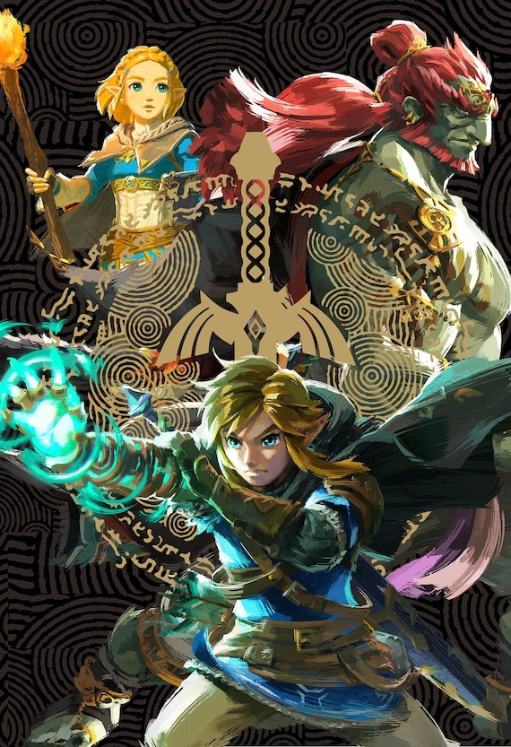 The Legend of Zelda: Tears of the Kingdom Characters - Poster 13x19