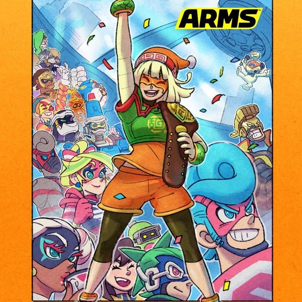 Min Min Victory! ARMS / Smash Bros. - Poster 13x19