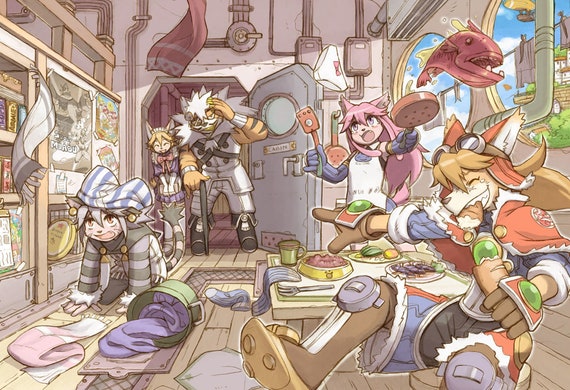 Solatorobo: Red the Hunter Characters Poster 13x19 - Etsy