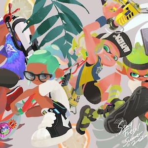 スプラトゥーン ボックスアート - ポスター 13x19 - Etsy 日本