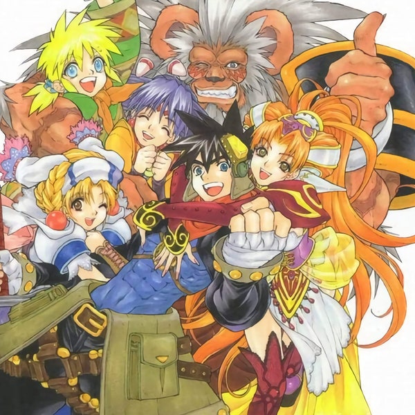 Grandia II Characters - Poster 13x19