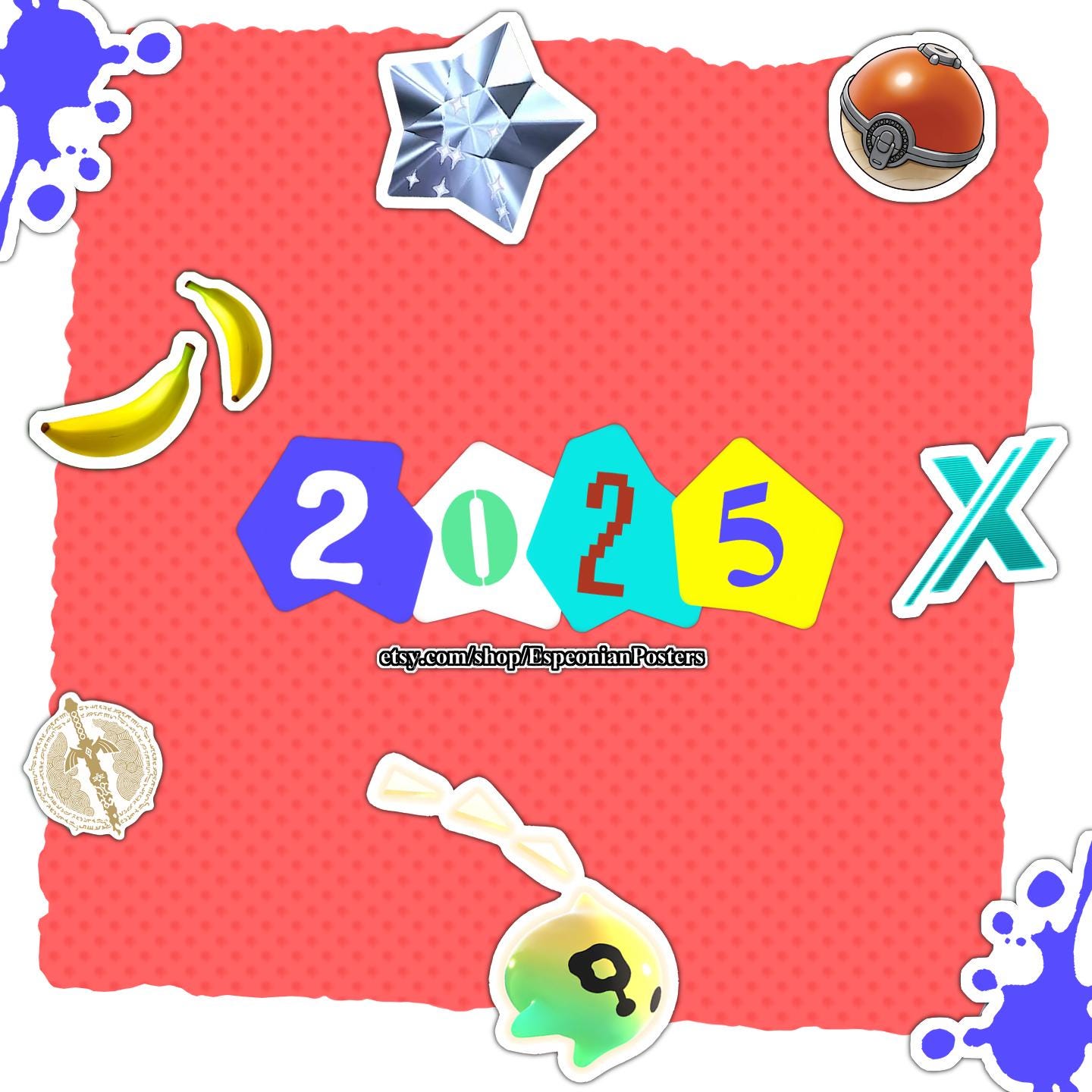 2025年カレンダー - Nintendo Switchテーマ - 印刷可能なデジタル