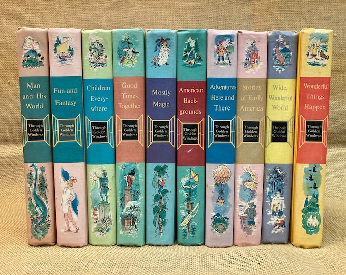 Vintage Grolier through Golden Windows Childrens Book Set 1958 Etsy