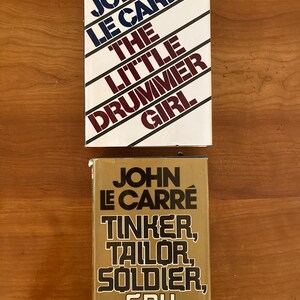 John Le Carre First Edition Hardcover Books - The Little Drummer Girl & Tinker, Tailor, Solider, Spy