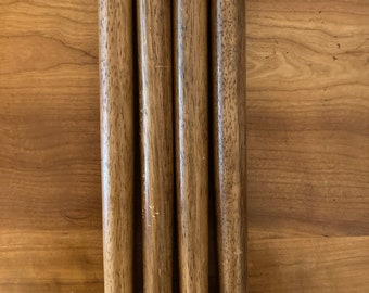 Set of 4 Vintage Wooden Mid Century Furniture Legs
