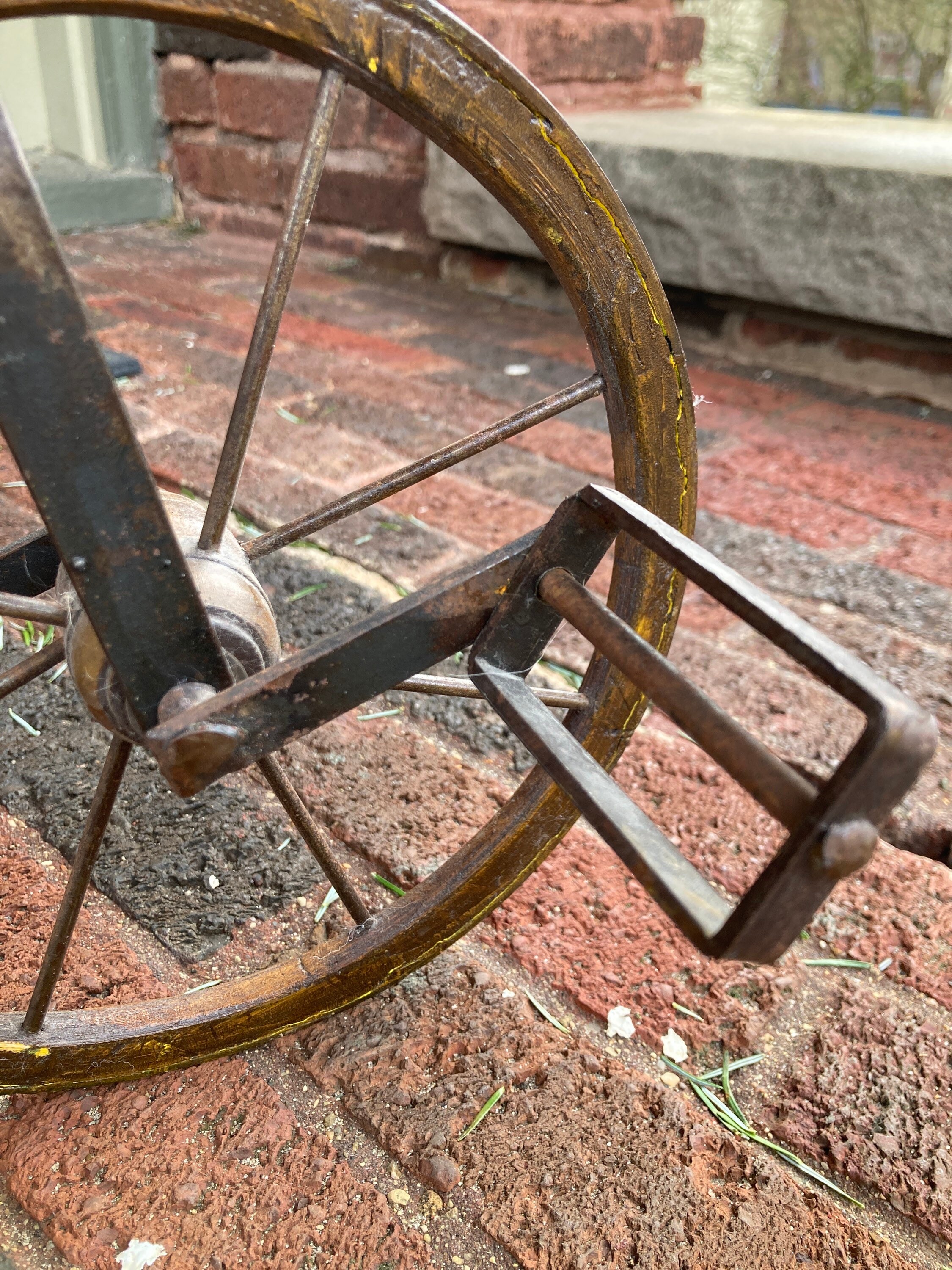 Antique Wood & Iron Tricycle Etsy