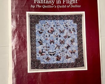 FANTASY IN FLIGHT quilt pattern by The Quilter’s Guild of Dallas, Butterfly Appliqué