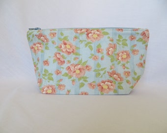 Small Notions Bag - Cosmetic Bag - Jewelry Bag - Fabric Pouch - Sewing Pouch