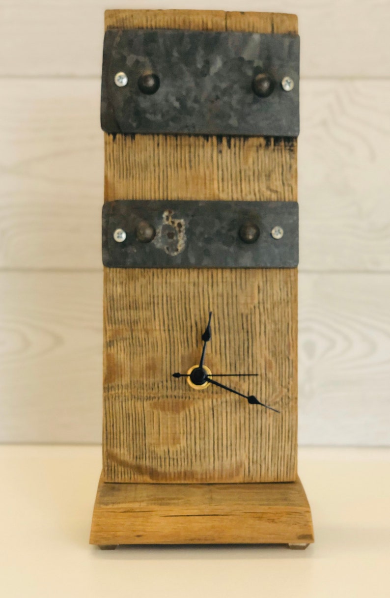 Repurposed Wine Barrel Stave Wall Clock Etsy UK