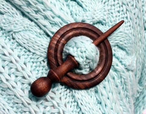 Shawl Stick Pin, Wooden Pin, Hair Stick, Knitted Garment Pin, Medieval  Celtic Clothing Pin, Closure Pin for Women, Outlander Gift 
