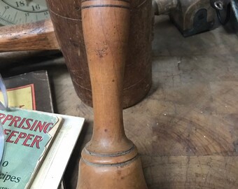 Early maple wood masher/pounder