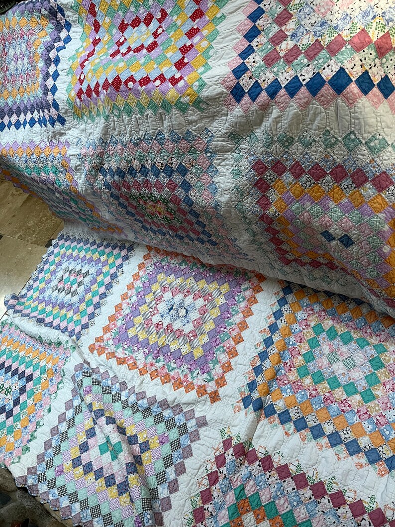 Antique Sawtooth Handmade Quilt Coat