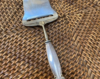 Vintage Georg Jensen cactus pattern cheese slicer knife