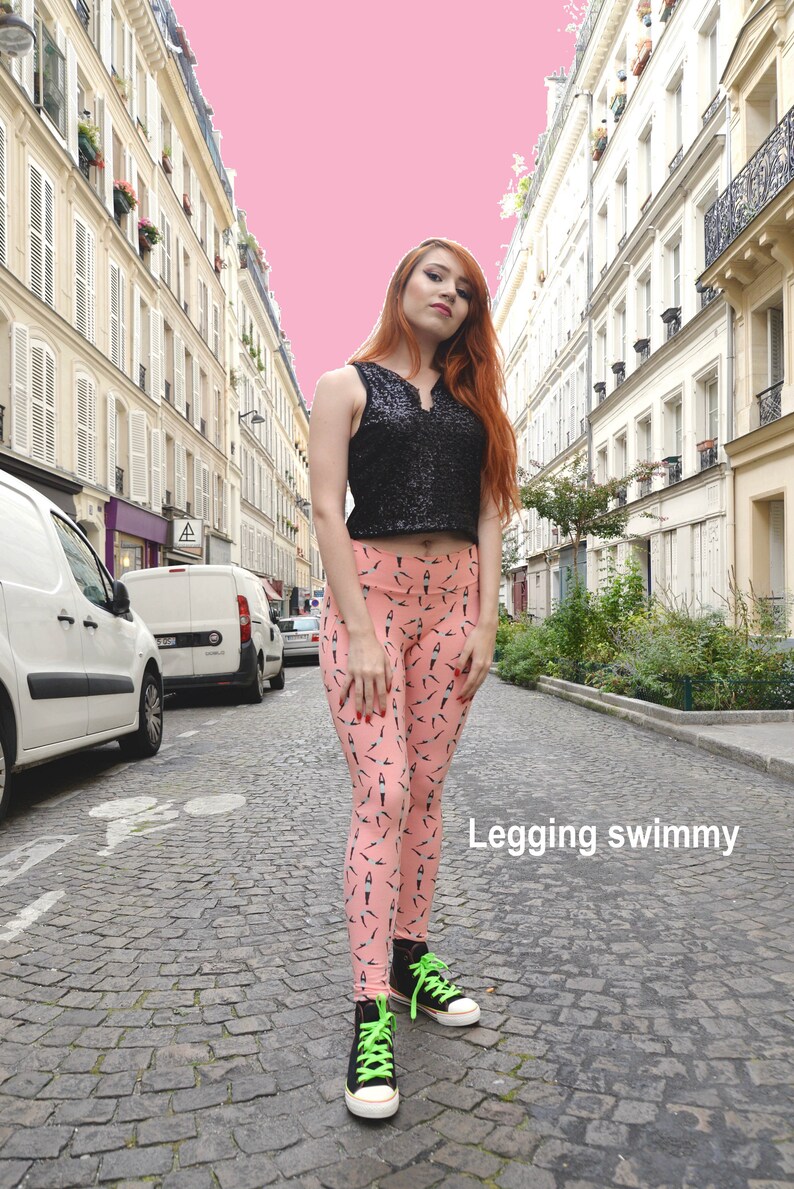 LEGGING SWIMMY imprimé Nageuse . Frais de port offert pour la France pour le 1er achat image 3