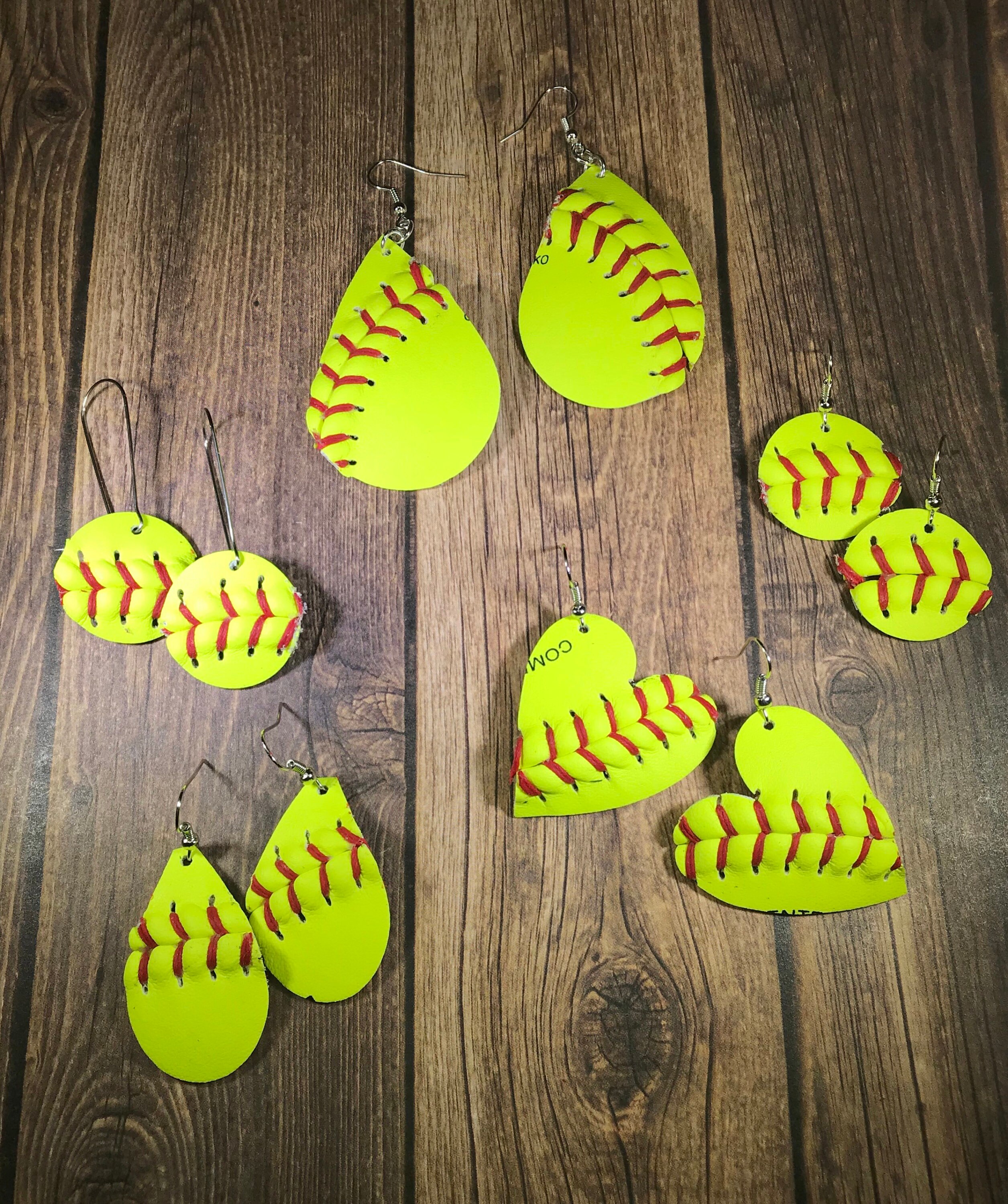 Softball Earrings Made From Real Softball Sports Gifts for Etsy