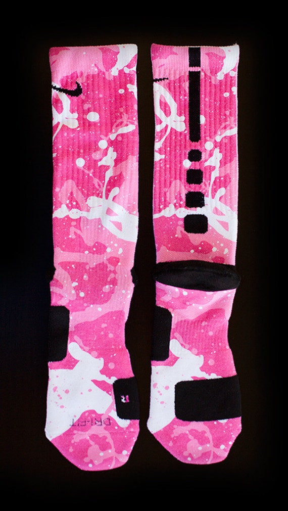pink elite nike socks