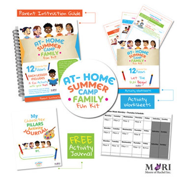 at home summer camp family fun kit etsy