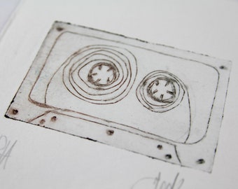 Tetrapak matrix &quot;Musicassetta&quot; print