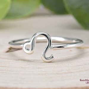 Zodiac Sign Ring, Leo Ring, Star Signs Ring, Birth Date Ring, Leo ...