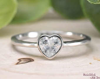 Mother Daughter Ring Mom and Baby Ring Baby Gift Ring Baby Ring Heart Ring Set Baby Photo Prop Ring All Handmade Sterling Silver Ring Etsy