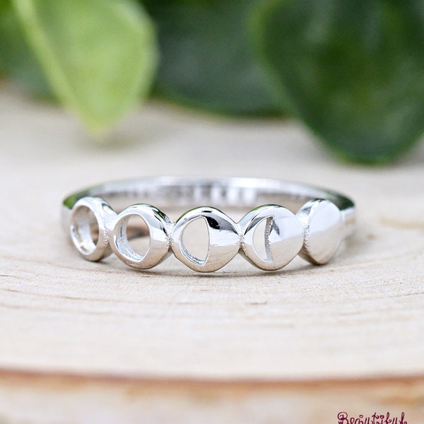 Silver Moon Rings Moon Rings - Etsy