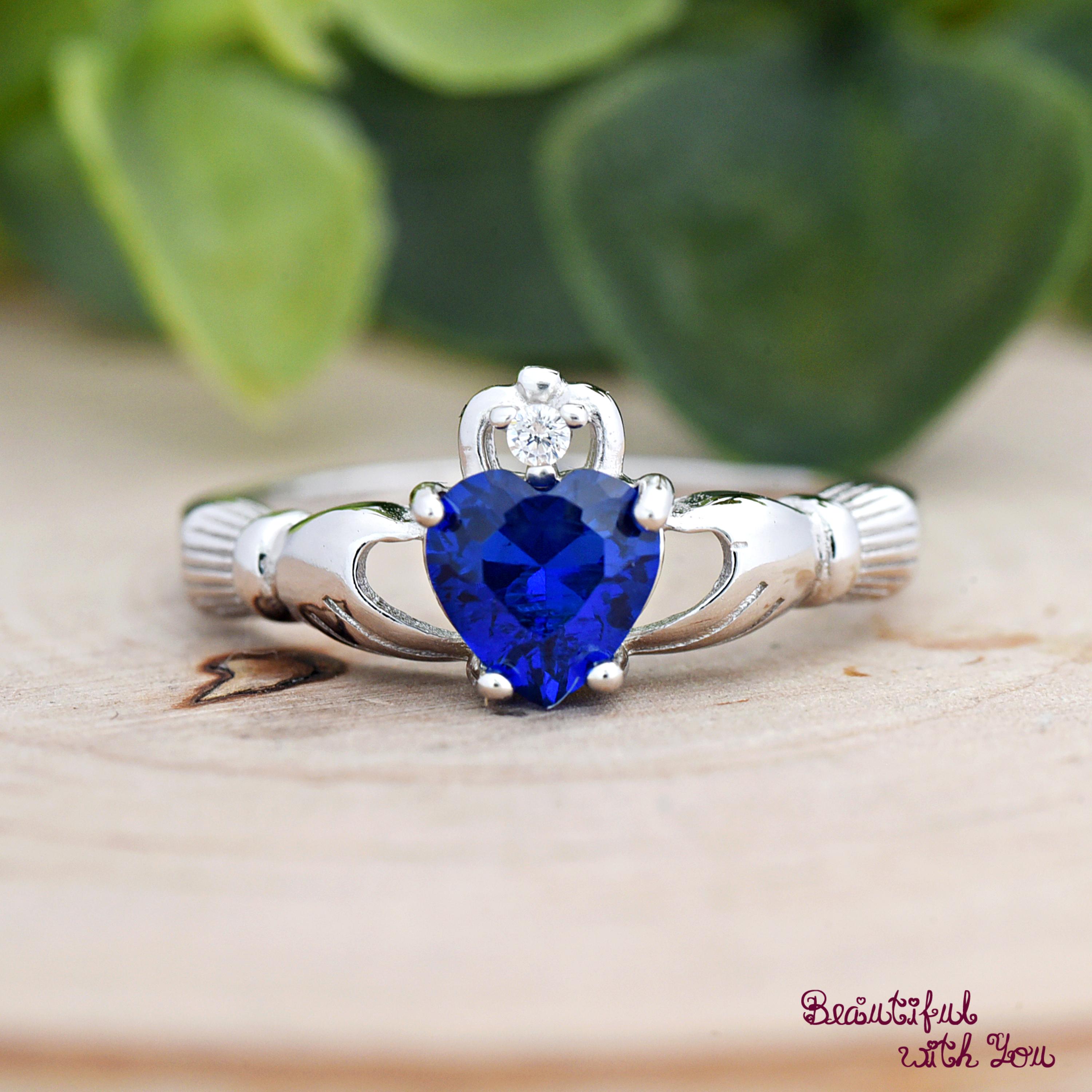1.76 Carat Natural Amethyst Sterling Silver Triquetra Celtic Knot Ring - Size 11, February Birthstone