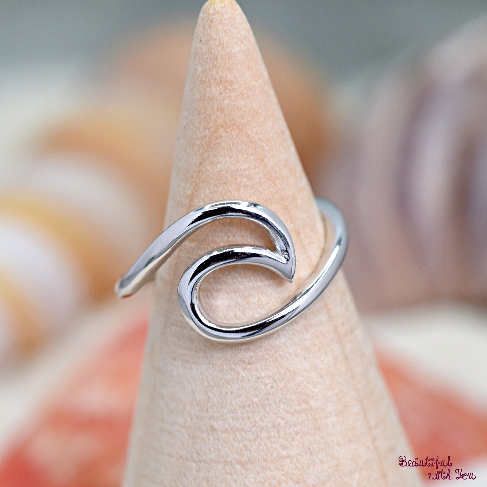 Wave Toe Ring Womens Toe Ring Adjustable Flexible Open Toe Etsy