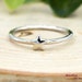 5mm Petite Dainty Star Ring, Solid 925 Sterling Silver Star Solitaire Ring, Cute Tiny Star Rings for Womens Teens Girls 