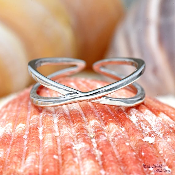 Cross toe ring sale