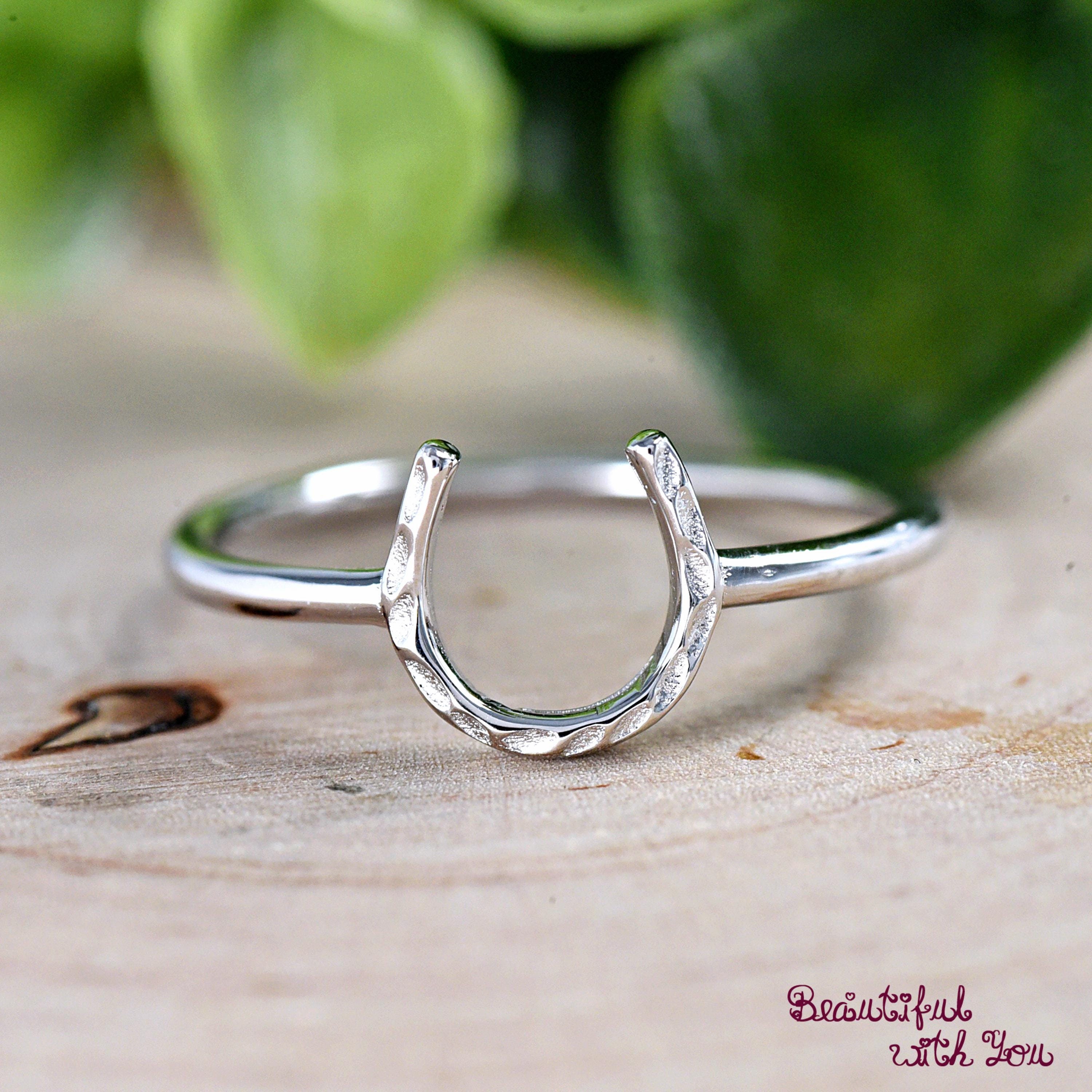 Vintage Horseshoe Pinky Ring - Etsy
