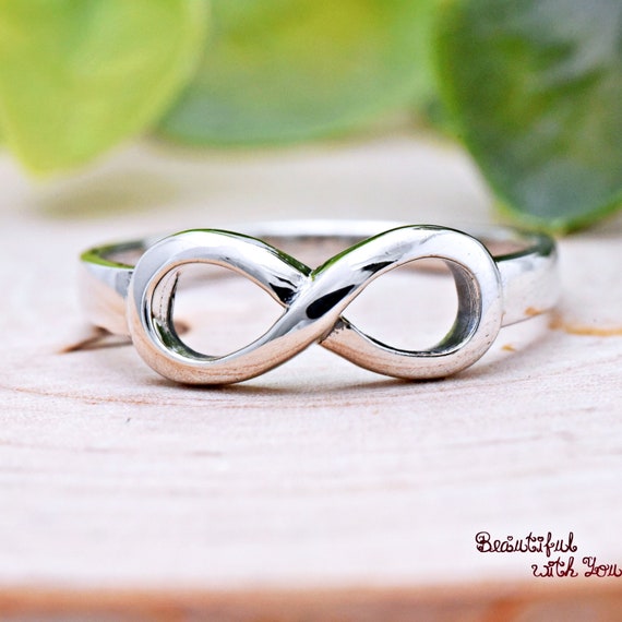 Sterling Silver Infinity Ring | Silver infinity ring, Infinity ring, Silver  infinity