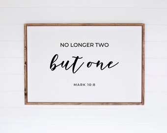 Engagement Marriage Greeting Card ~ Love...They Are No Longer Two But One Flesh Scripture ~ Mark 10:8