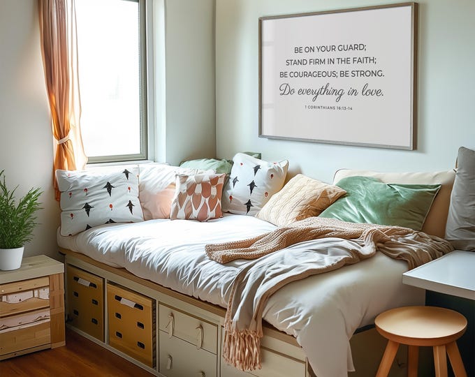 Let All That You Do Be Done in Love 1 Corinthians 16 Bible Verse Poster UNFRAMED
