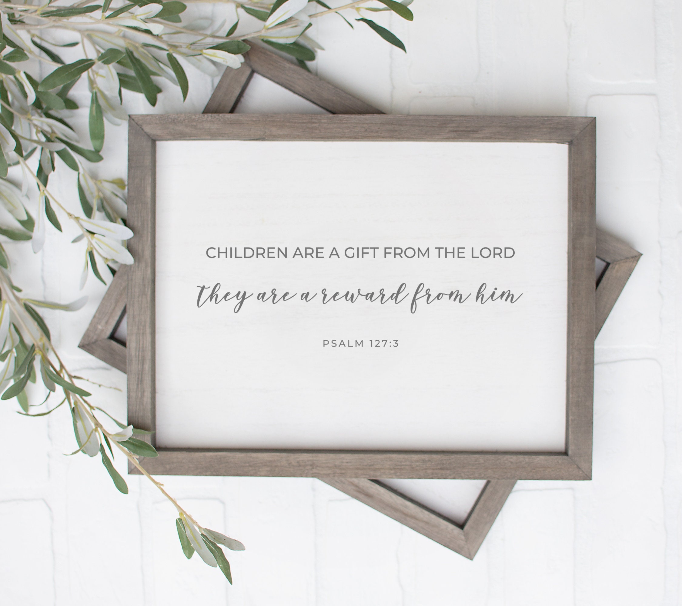 Psalm 127 Printable, Neutral Nursery Prints, Nursery Bible Verse, Printable Bible Verses ...