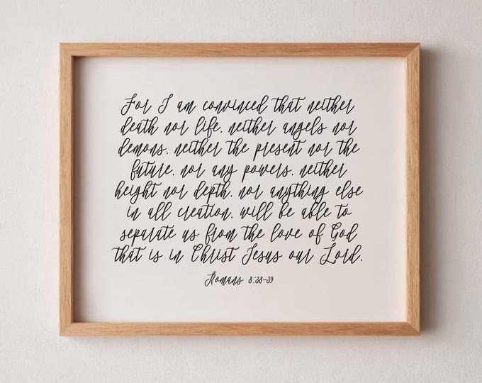 Romans 8 38-39 Nothing Can Separate Us From the Love of God PRINTABLE