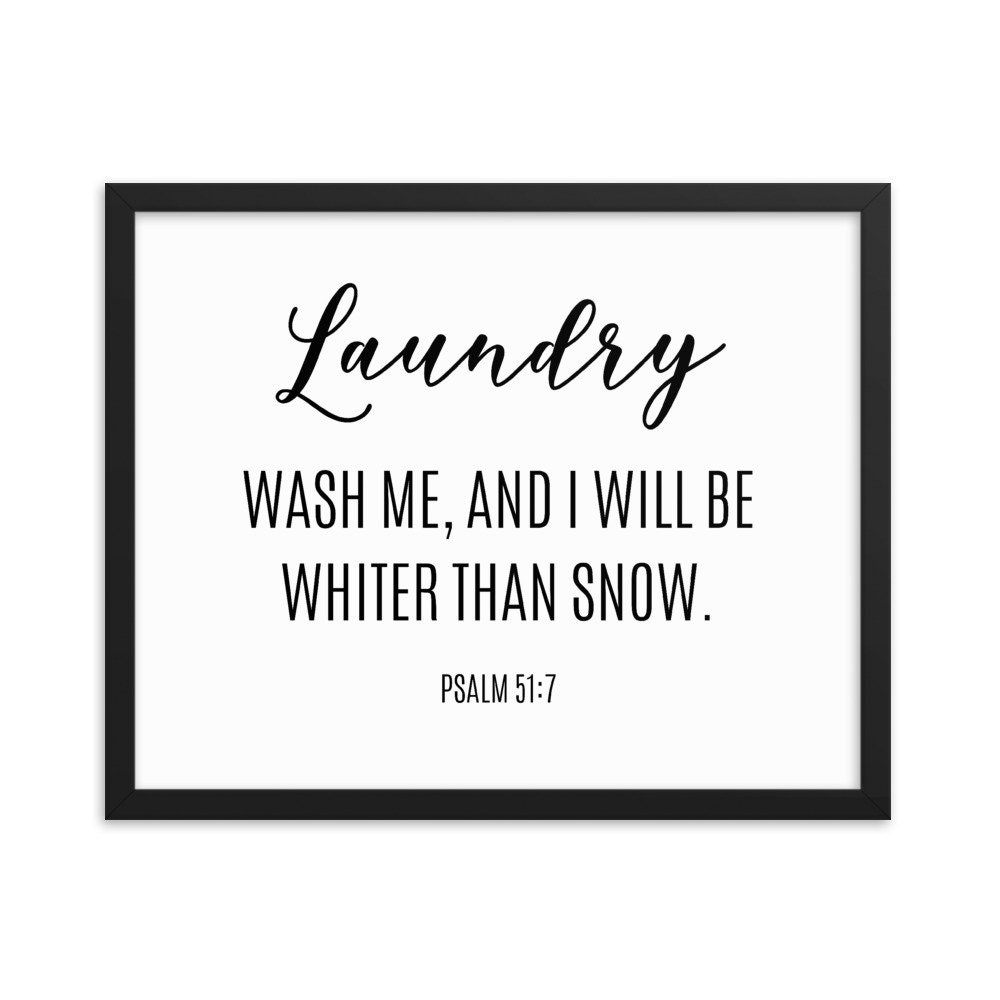 Bible Verse For Laundry Room Printable